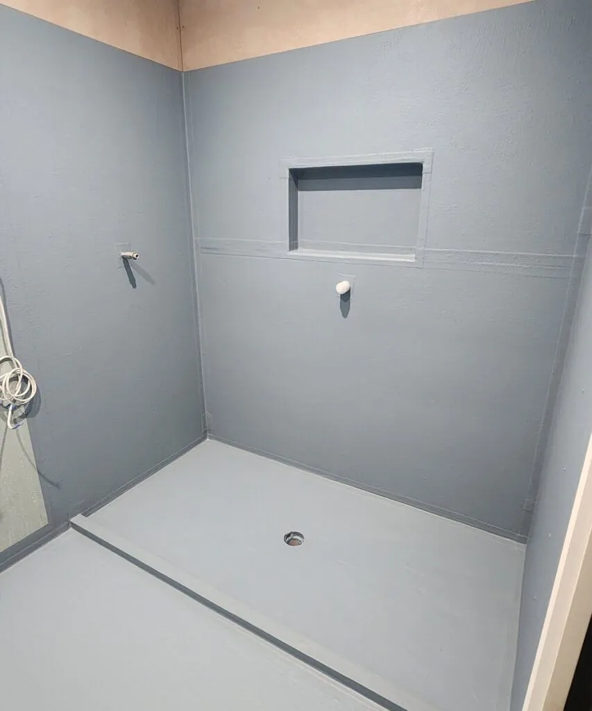 Shower area waterproofing